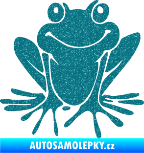 Samolepka Žába 008 pravá Ultra Metalic tyrkysová