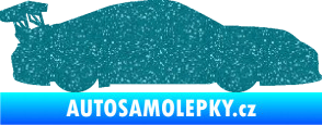 Samolepka Závodní auto 001 pravá Ultra Metalic tyrkysová