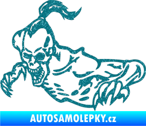 Samolepka Zombík levá Ultra Metalic tyrkysová