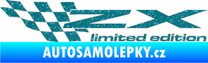 Samolepka ZX limited edition levá Ultra Metalic tyrkysová