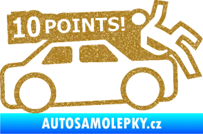 Samolepka 10 points  Ultra Metalic zlatá