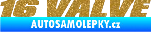 Samolepka 16 Valve Ultra Metalic zlatá