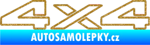 Samolepka 4x4 varianta 003 Ultra Metalic zlatá