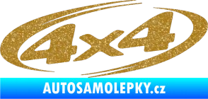Samolepka 4x4 varianta 013 Ultra Metalic zlatá