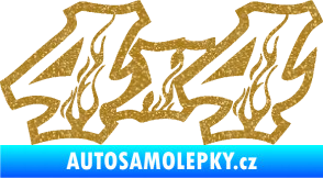 Samolepka 4x4 varianta 021 Ultra Metalic zlatá