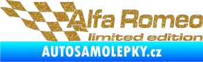 Samolepka Alfa Romeo limited edition levá Ultra Metalic zlatá