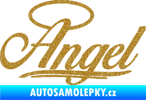 Samolepka Angel nápis Ultra Metalic zlatá