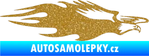 Samolepka Animal flames 030 pravá orel Ultra Metalic zlatá