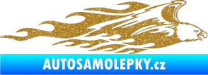Samolepka Animal flames 052 pravá orel Ultra Metalic zlatá