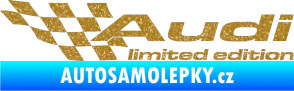 Samolepka Audi limited edition levá Ultra Metalic zlatá