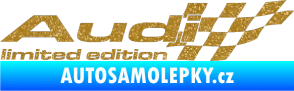 Samolepka Audi limited edition pravá Ultra Metalic zlatá