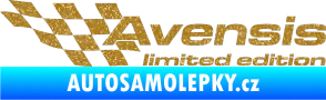Samolepka Avensis limited edition levá Ultra Metalic zlatá