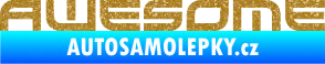 Samolepka Awesome Ultra Metalic zlatá