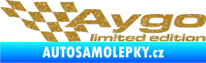 Samolepka Aygo limited edition levá Ultra Metalic zlatá