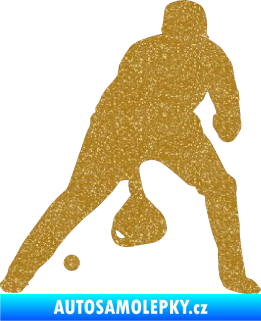 Samolepka Baseball 006 pravá Ultra Metalic zlatá