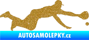 Samolepka Baseball 015 pravá Ultra Metalic zlatá