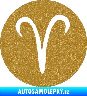 Samolepka Beran zvěrokruh 001 - horoskop Ultra Metalic zlatá