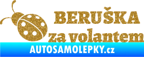 Samolepka Beruška za volantem Ultra Metalic zlatá