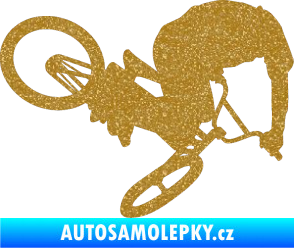 Samolepka Biker 001 pravá Ultra Metalic zlatá