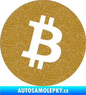 Samolepka Bitcoin 001 Ultra Metalic zlatá