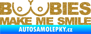 Samolepka Boobies 002  Ultra Metalic zlatá