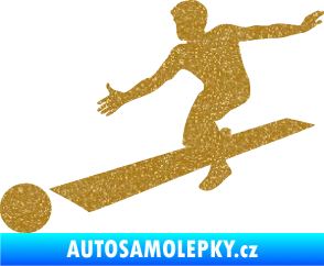 Samolepka Bowling 001 levá Ultra Metalic zlatá