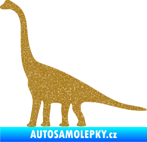 Samolepka Brachiosaurus 001 levá Ultra Metalic zlatá