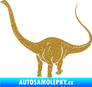 Samolepka Brachiosaurus 002 levá Ultra Metalic zlatá
