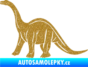 Samolepka Brachiosaurus 003 levá Ultra Metalic zlatá