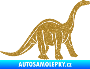 Samolepka Brachiosaurus 003 pravá Ultra Metalic zlatá
