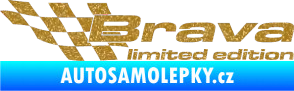 Samolepka Brava limited edition levá Ultra Metalic zlatá