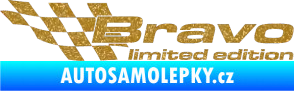 Samolepka Bravo limited edition levá Ultra Metalic zlatá