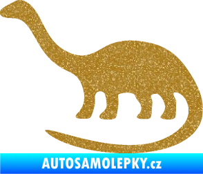 Samolepka Brontosaurus 001 levá Ultra Metalic zlatá