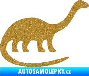 Samolepka Brontosaurus 001 pravá Ultra Metalic zlatá