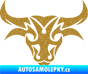 Samolepka Býk zvěrokruh 003 Ultra Metalic zlatá