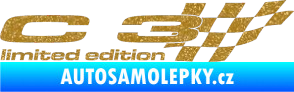 Samolepka C3 limited edition pravá Ultra Metalic zlatá