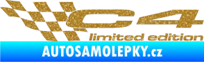 Samolepka C4 limited edition levá Ultra Metalic zlatá