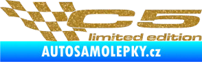 Samolepka C5 limited edition levá Ultra Metalic zlatá