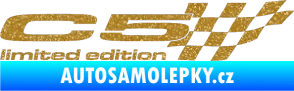 Samolepka C5 limited edition pravá Ultra Metalic zlatá
