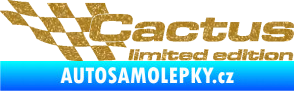 Samolepka Cactus limited edition levá Ultra Metalic zlatá