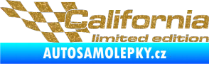 Samolepka California limited edition levá Ultra Metalic zlatá
