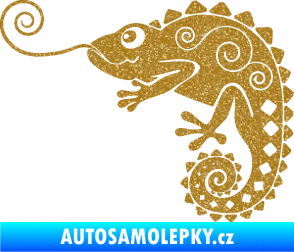 Samolepka Chameleon 004 levá Ultra Metalic zlatá