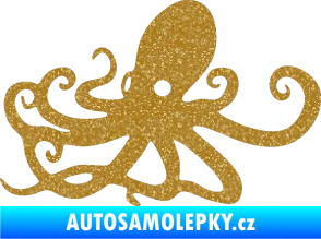 Samolepka Chobotnice 001 levá Ultra Metalic zlatá