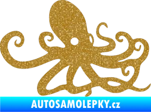 Samolepka Chobotnice 001 pravá Ultra Metalic zlatá
