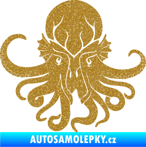 Samolepka Chobotnice 002 levá Ultra Metalic zlatá