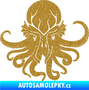 Samolepka Chobotnice 002 pravá Ultra Metalic zlatá