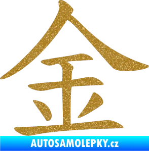 Samolepka Čínský znak Gold Ultra Metalic zlatá