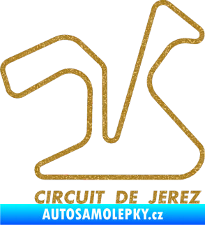Samolepka Okruh Circuito de Jerez Ultra Metalic zlatá