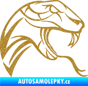 Samolepka Cobra 002 pravá Ultra Metalic zlatá