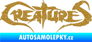 Samolepka Creatures Ultra Metalic zlatá